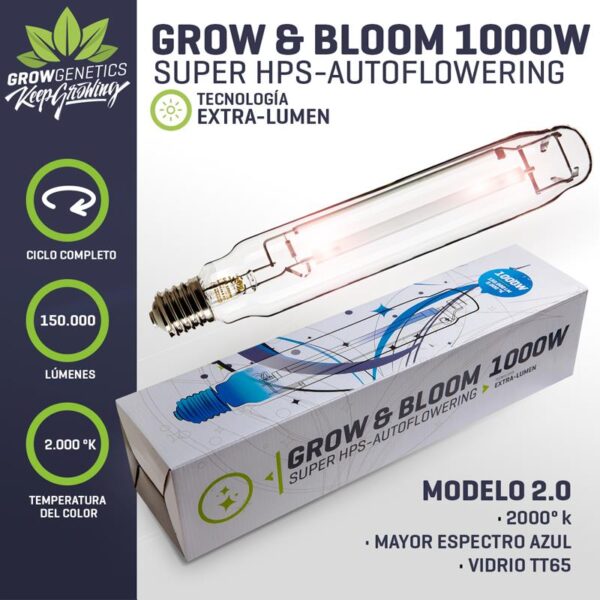 Ampolleta Grow & Bloom 1000W Grow Genetics