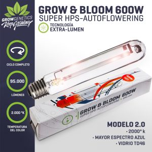 Ampolleta Grow & Bloom 600W Grow Genetics
